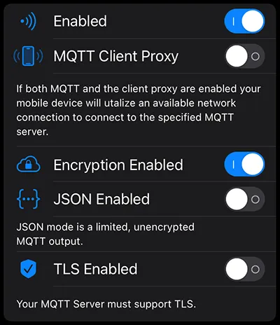 MQTT Settings 1